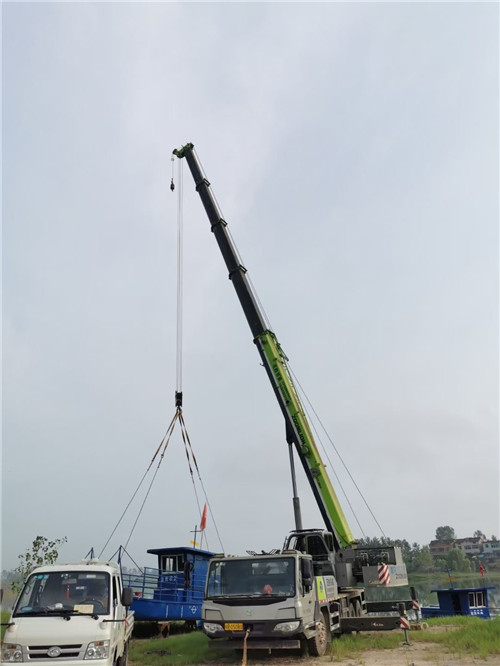 鹿泉区桥梁建设吊装案例